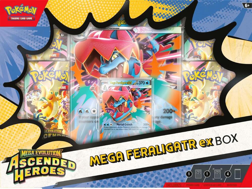Ascended Heroes Mega Feraligatr ex Box (İngilizce)