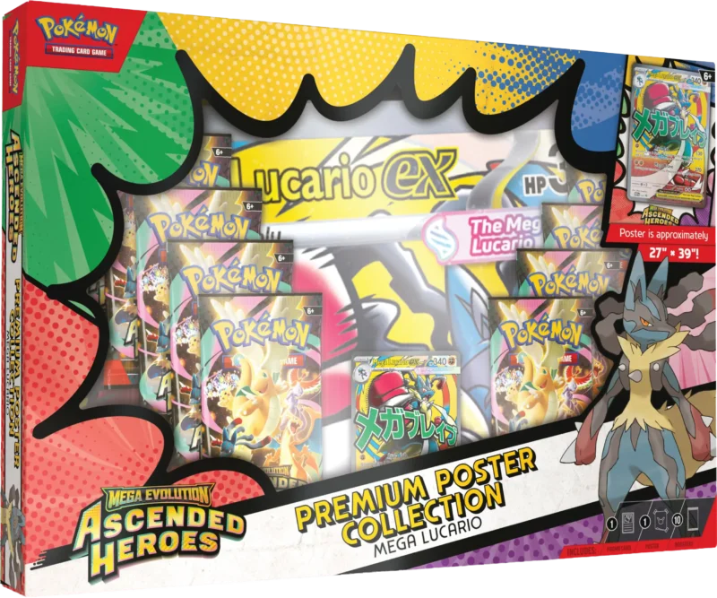 Pokemon - Ascended Heroes Premium Poster Collection - Mega Lucario (İngilizce)