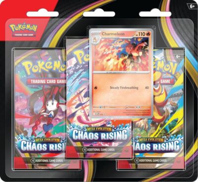 Pokemon – Chaos Rising 3 Pack Blister Charmeleon (İngilizce)